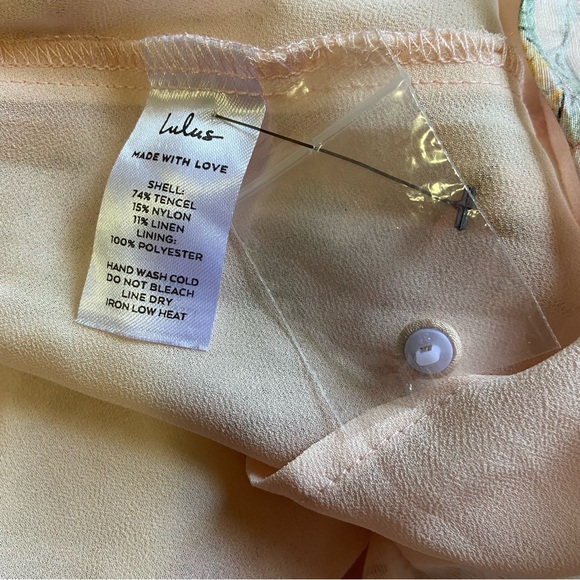 NWOT Lulus Darling Adoration Blush Pink Floral Midi Dress - Picture 3 of 9